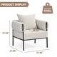 preview thumbnail 22 of 24, Accent Chair with Pillow, Modern Living Room Chairs