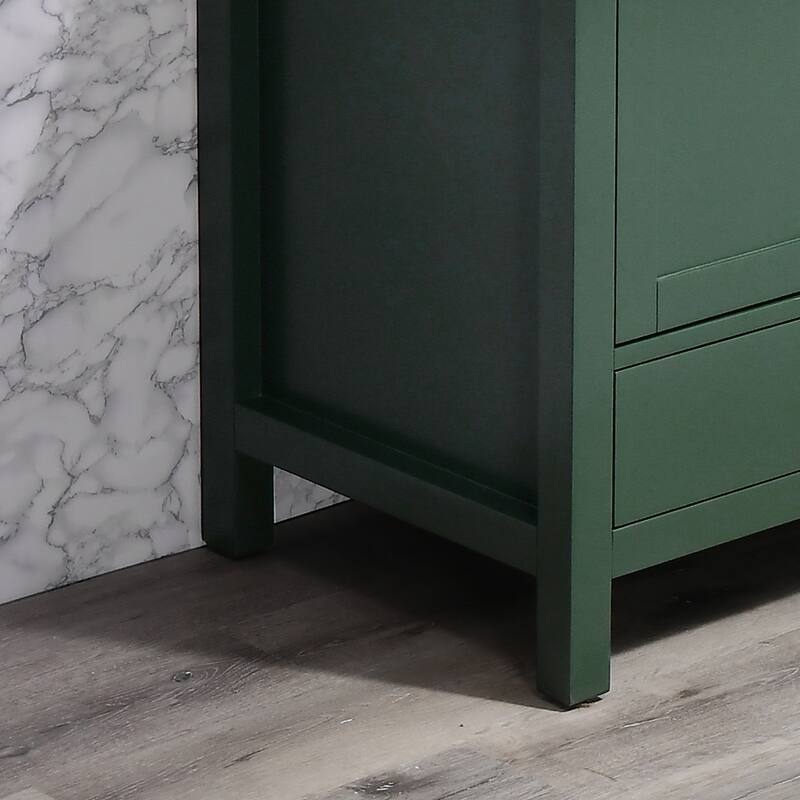 84 inch Freestanding Bath Vanities with Engineered Stone Counter Top Undermount Sink