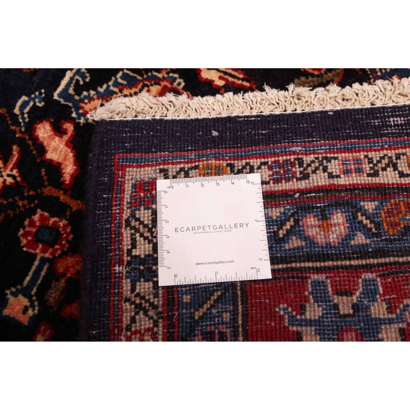 ECARPETGALLERY Hand-knotted Anadol Vintage Navy Wool Rug - 5'3 x 10'2