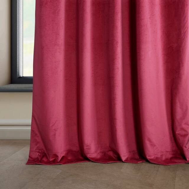 Exclusive Fabrics Heritage Plush Velvet Curtain (1 Panel)