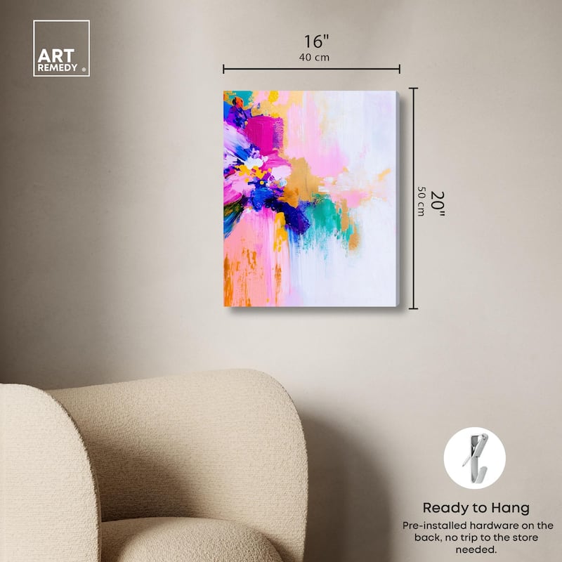 Contrast of Purity III Canvas by Art Remedy, Gallery Wrapped