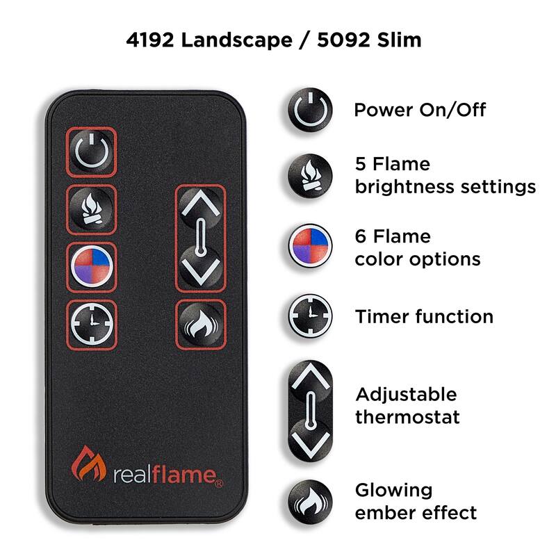 Cleo Landscape Electric Fireplace in White