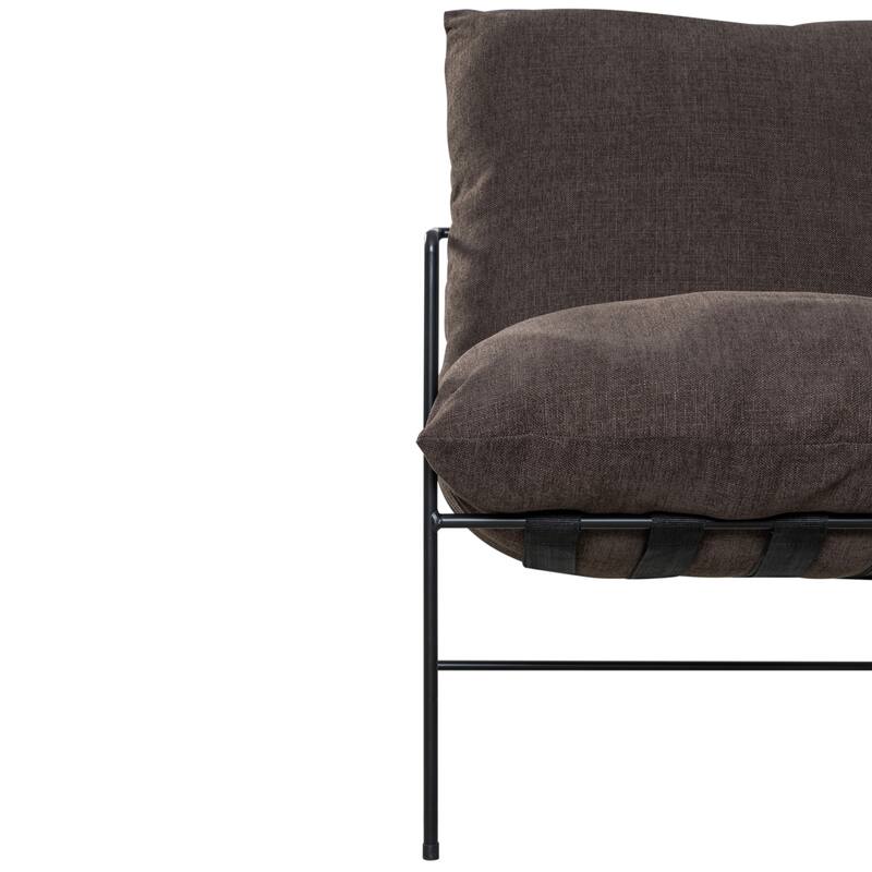 Rogan Modern Industrial Accent Chair