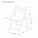preview thumbnail 13 of 16, Cambridge Casual Miami 7-Piece Teak Folding Outdoor Dining Set With Sunbrella Seatpad