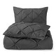 preview thumbnail 175 of 175, Nestl Pinch Pleat 3-piece Duvet Cover Set