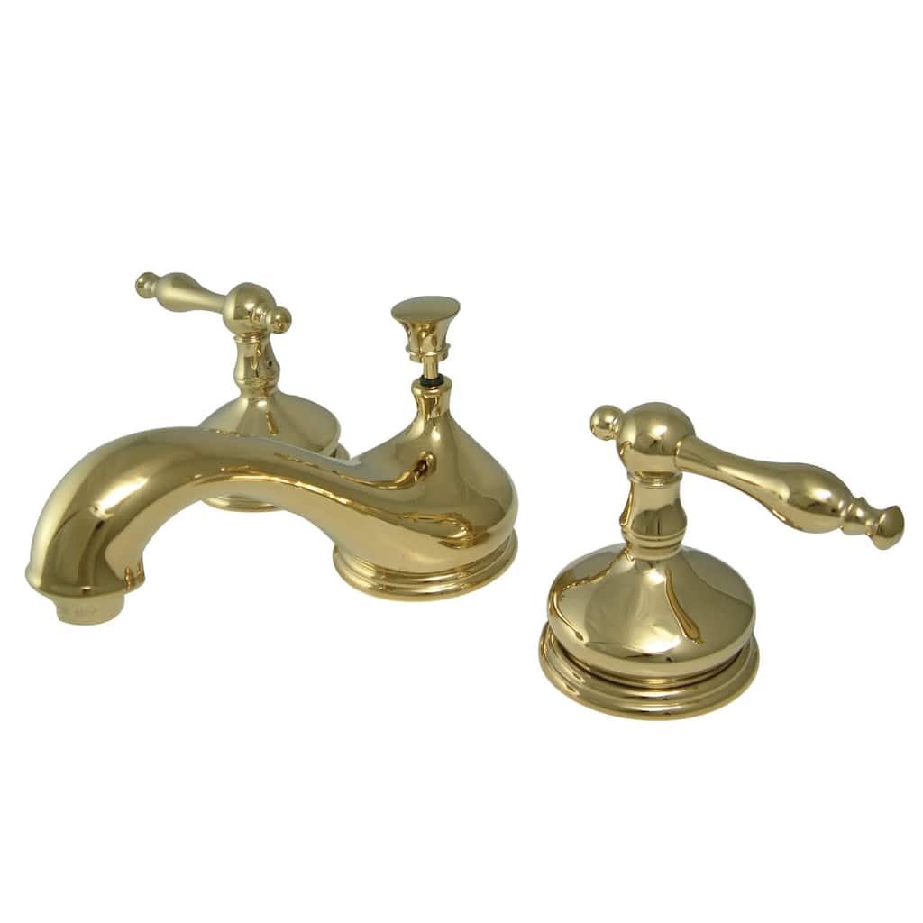 Elements Of Design 8 Inch Widespread 1.2 GPM Lavatory Faucet with - Polished Brass
