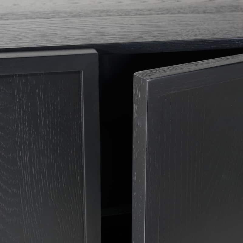 SAFAVIEH Couture Zeus 4 Door Wood Media Stand - 58"W x 18"D x 24"H