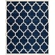 preview thumbnail 22 of 66, SAFAVIEH Handmade Chatham Elia Modern Moroccan Wool Rug 11' x 15' - Dark Blue/Ivory - Rectangle