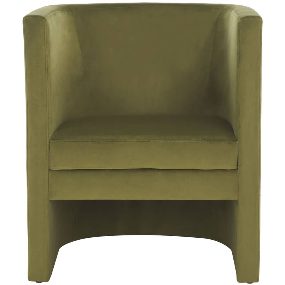 SAFAVIEH Sena Barrel Back Accent Chair (Fully Assembled) - W26" x D26" x H30" - 26Wx26Dx30H