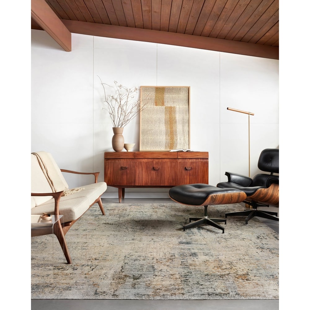 Alexander Home Alexis Modern Industrial Abstract Area Rug