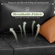 preview thumbnail 42 of 42, AECOJOY 79" Faux Leather Couch for Living Room, Loveseat Small Sofa, Indoor Modern Sofa for Apartment Office