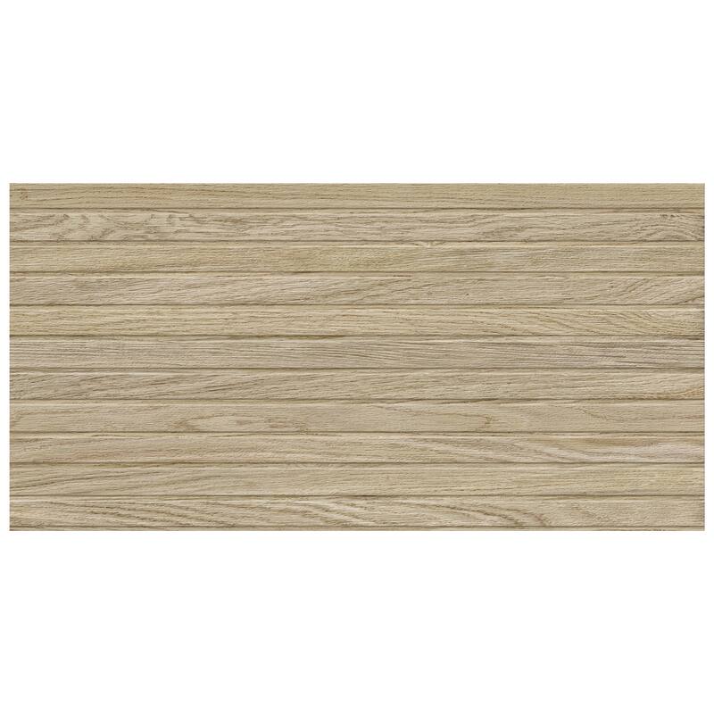 Merola Tile Woodstrip Roble 11-3/4" x 23-1/2" Ceramic Wall Tile