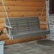 preview thumbnail 5 of 46, Highwood Weatherly 5-foot Eco-friendly Synthetic Wood Porch Swing