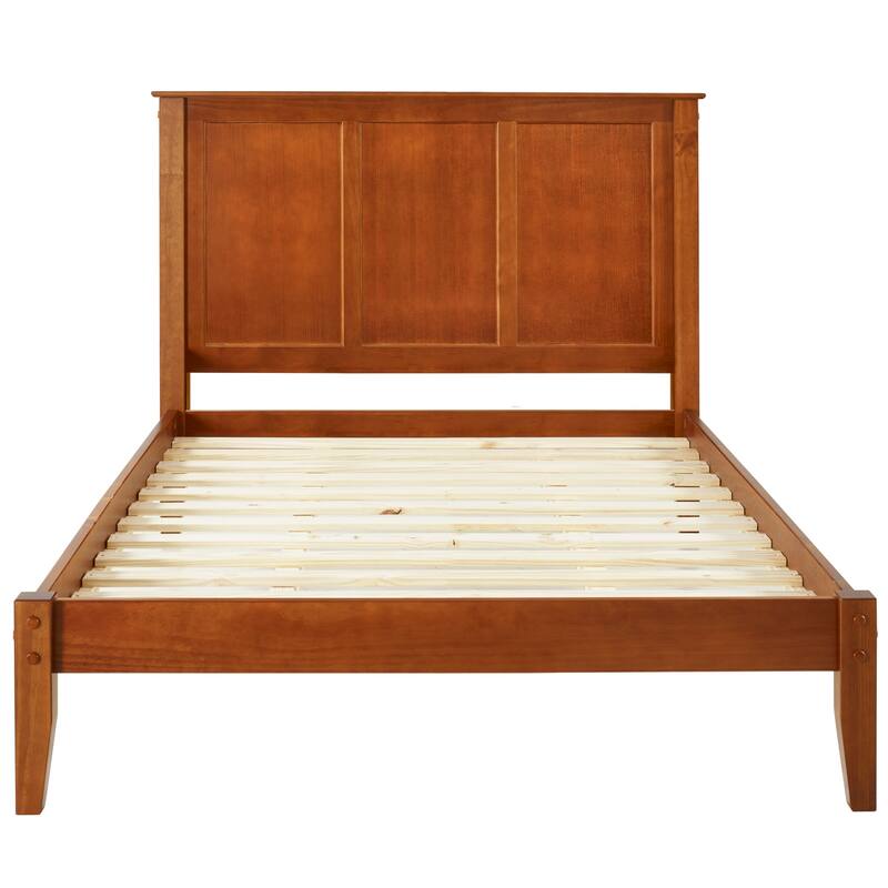 Vintage Shaker Platform Bed - Solid Wood, No Box Spring, Slatted ...