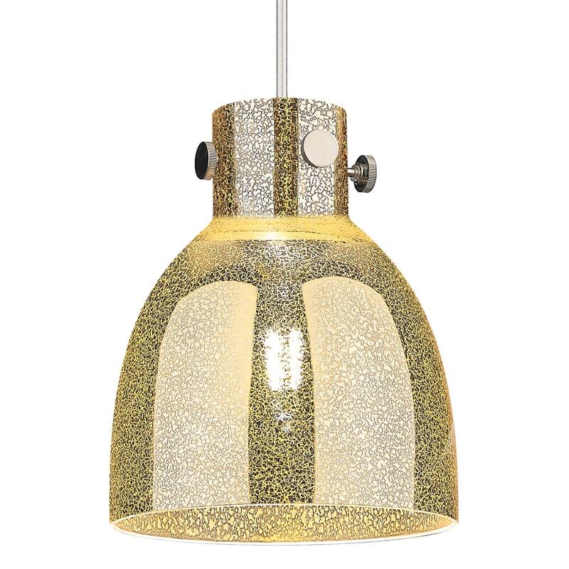 Innovations Lighting 410-1PS-G412-8ME Newton Bell 8" Wide Cord Hung - Polished Nickel