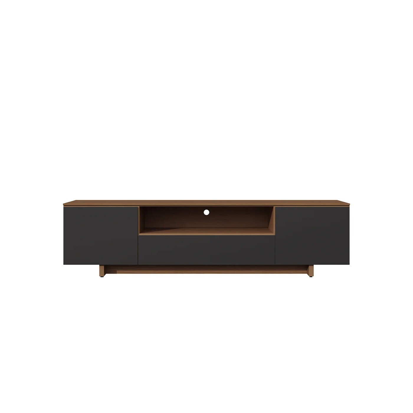 Black Color Modern Walnut Wood TV Stand Bed Bath & Beyond 39864398