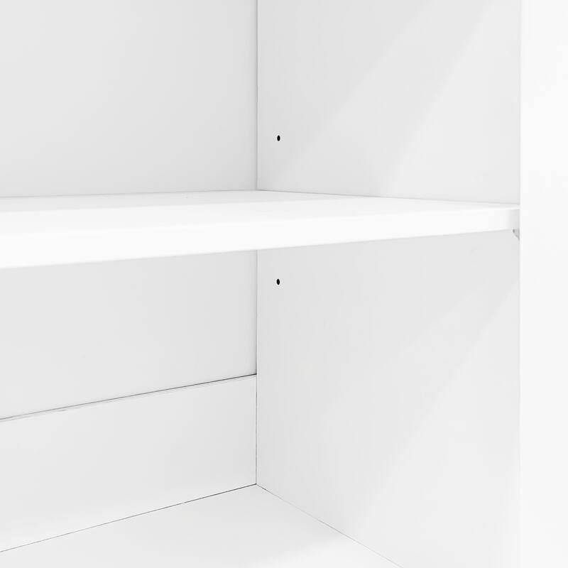 Modern 4-Piece Entertainment Center Wall Unit with Bookshelves, for TVs Up to 80" - 92.5" W × 15.7" D × 78.7" H