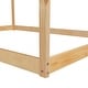 preview thumbnail 6 of 6, Full Size Wooden House Bed with Semi-Enclosed Design ,Sturdy Pinewood Frame, Open Concept, and Versatile Setup Options