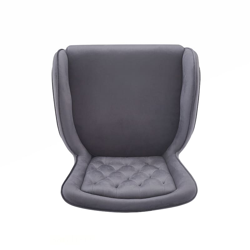 2PCS Velvet Bar Stool Arm Chairs