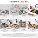 preview thumbnail 8 of 20, STYLISH 31 inch Stainless Steel 18G Double Bowl Dual Mount Kitchen Sink - Brushed Stainless Steel - 31" x 18" x 9"
