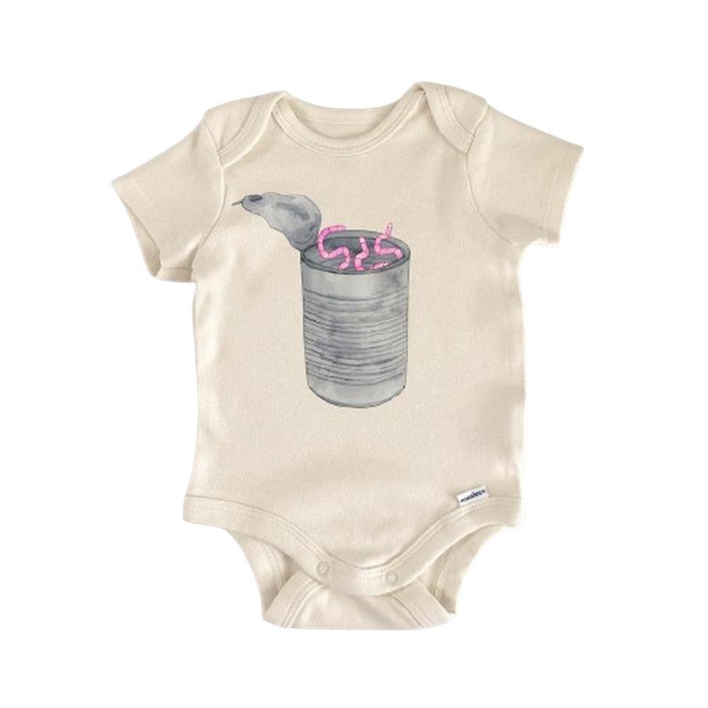 Can Of Worms Fishing - Baby Boy Girl Clothes Infant Bodysuit Funny Cute Newborn