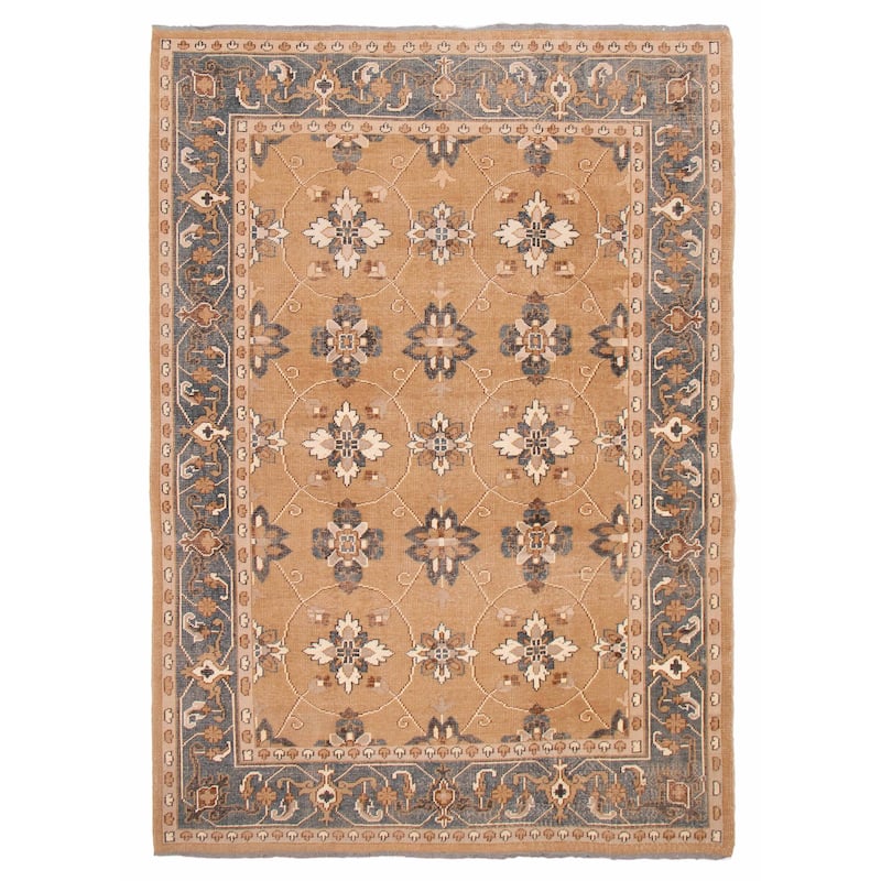 ECARPETGALLERY Hand-knotted Jules Serapi Brown Wool Rug - 8'10 x 11'10 - Light Brown - 8'10 x 11'10