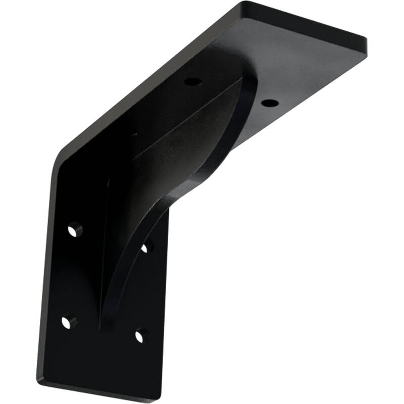 Embrey Steel Bracket - 2"W x 6"D x 3 3/4"H - Powder Coated Black