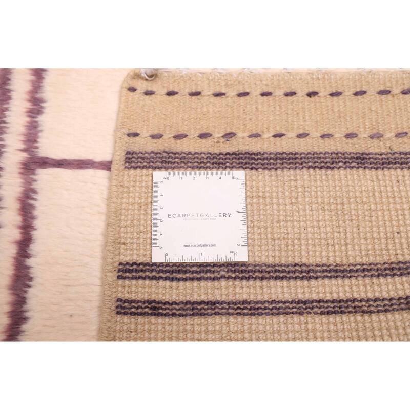 ECARPETGALLERY Hand-knotted Pak Finest Marrakesh Cream Wool Rug - 6'1 x 7'9