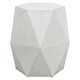 preview thumbnail 1 of 5, Sunburst Top Geometric Side Accent Table - 18" - White