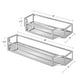 preview thumbnail 9 of 23, Kate and Laurel Ciel Metal Wall Shelf Set - 2 Piece