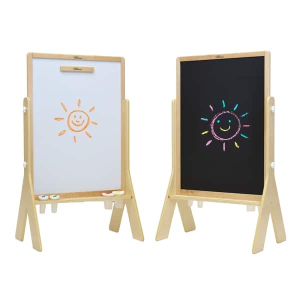 slide 2 of 36, Little Partners Contempo Adjustable Height Art Easel Natural