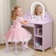 preview thumbnail 16 of 22, Kids Vanity Desk with Mirror and Lights