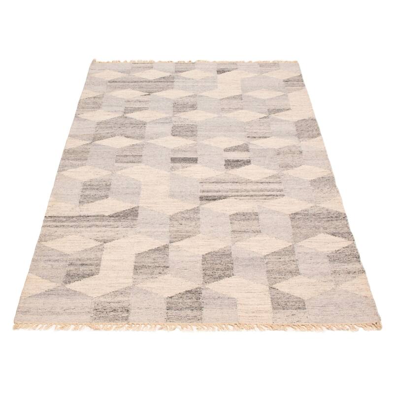 Ankara FW Grey Kilim 5'2" x 8'1" - 5'2 x 8'1