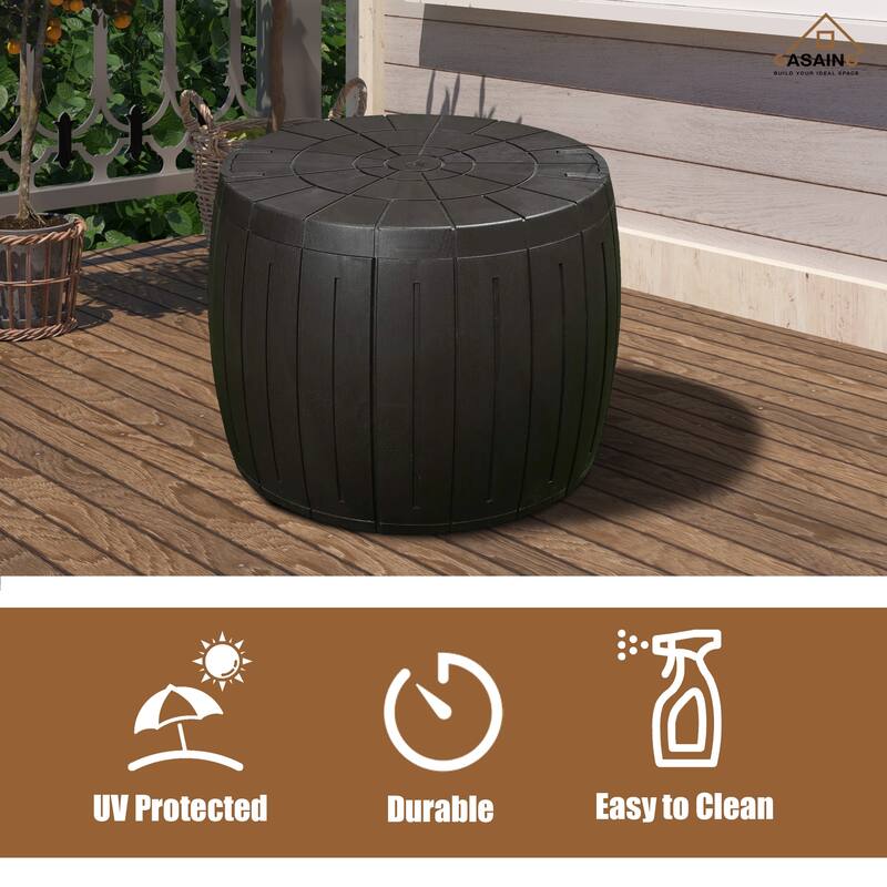 23 in. W x 23 in. D x 18 in. H HDPE Outdoor Storage Cabinet - N/A