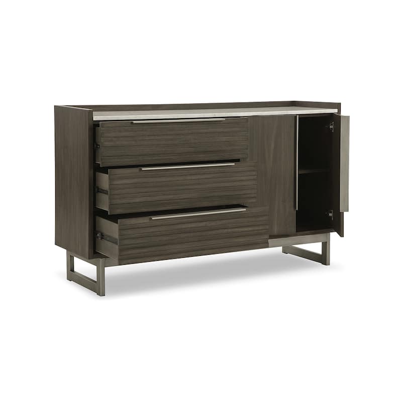 Signature Design by Ashley Arkenton Brown/White Dresser