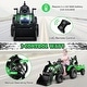 preview thumbnail 9 of 17, 12V 3 in 1 Kids Ride On Excavator with Shovel Bucket and Music - 96.5" x 25" x 33.5" (L x W x H)