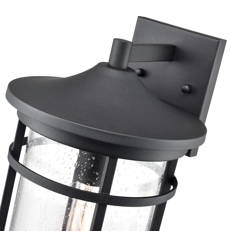 Millennium Lighting Namath 1 Light Outdoor Wall Sconce in Textured Black