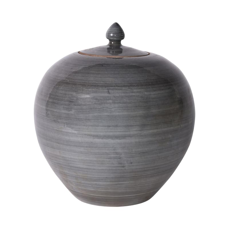 Iron Gray Melon Jar - 11x11x11