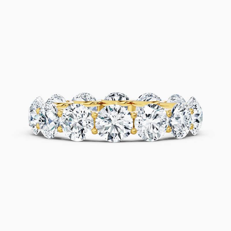 Auriya 14k Gold Round Lab Grown Diamond Eternity Band 2.10 - 9.75 ct. tw. (F-G, VS) - 7.00 ct. wt. - 7 - Yellow