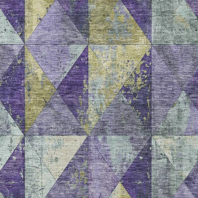 HomeRoots Geometric Transitional Rectangle Outdoor Rug