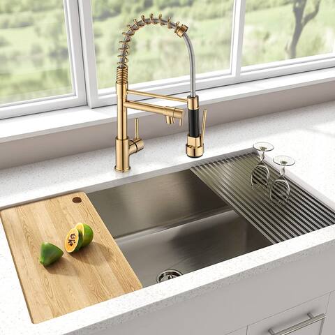 Vanityfair Single Handle Modern Pull Down Spraye rKitchen Faucet