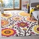 preview thumbnail 7 of 46, SAFAVIEH Handmade Cedar Brook Izetta Modern Cotton Rug 5' x 8' - Ivory/Pink