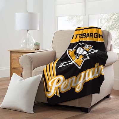 NHL Pittsburgh Penguins 46" x 60" Microfiber Throw Blanket