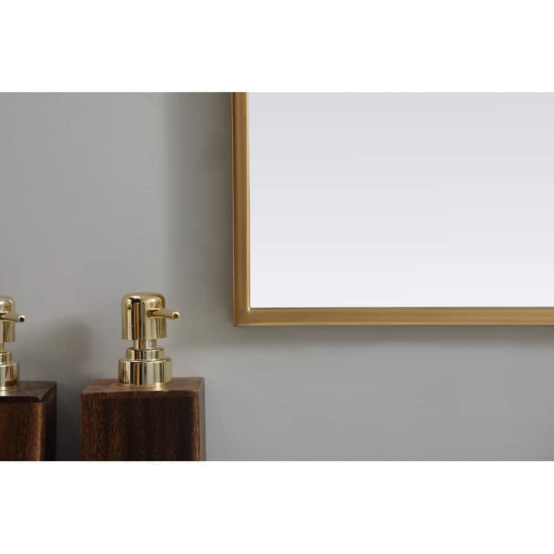 Indigo Home Metal Frame Arch Mirror 36x36 Inch