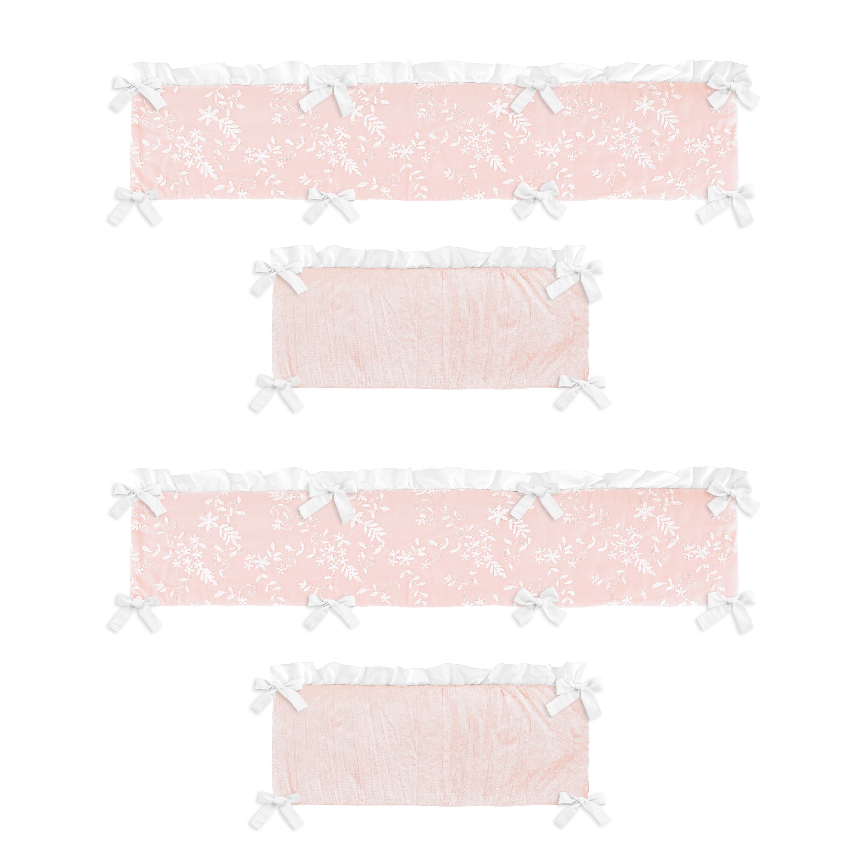 velvet crib bumper