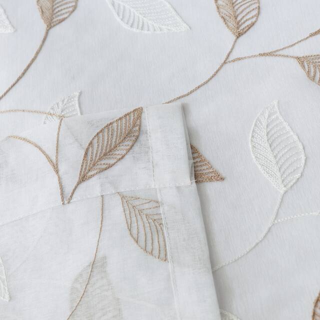Lyndale Clarita Embroidered Sheer Curtain