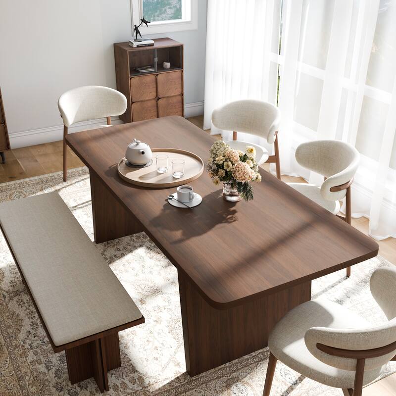 Solid Wood Square Dining Table for 8 People Nordic style - 79*36
