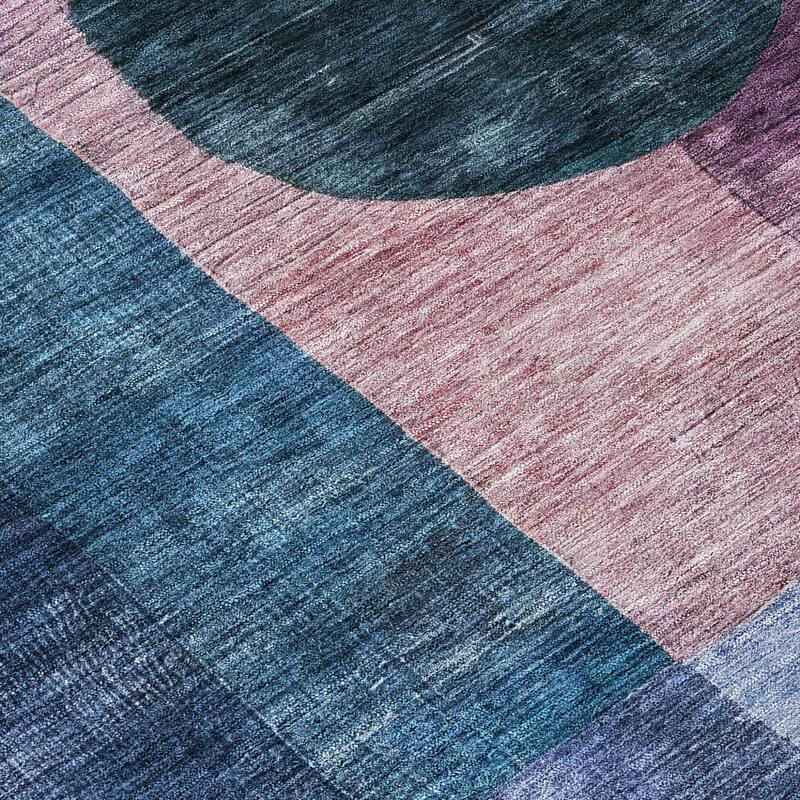 HomeRoots Geometric Transitional Rectangle Outdoor Rug