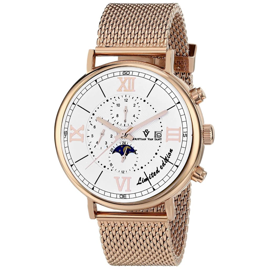 Christian Van Sant Men's Somptueuse LTD White Dial Watch - CV1153 - 6 (36)