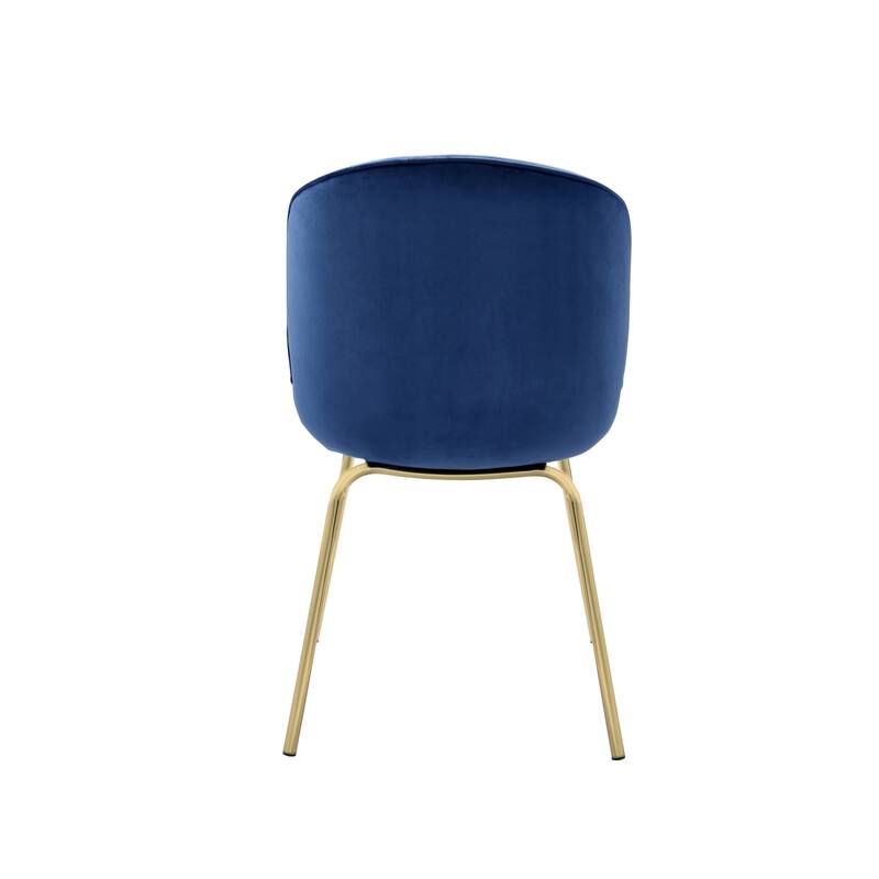 Chuchip Velvet & Gold Finish Side Chair